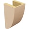 Ekena Millwork 5"W x 5"D x 10"H Wide Durham Rough Cedar Woodgrain TimberThane Corbel, Primed Tan CORUR05X05X10DURRCPR - alternate 3